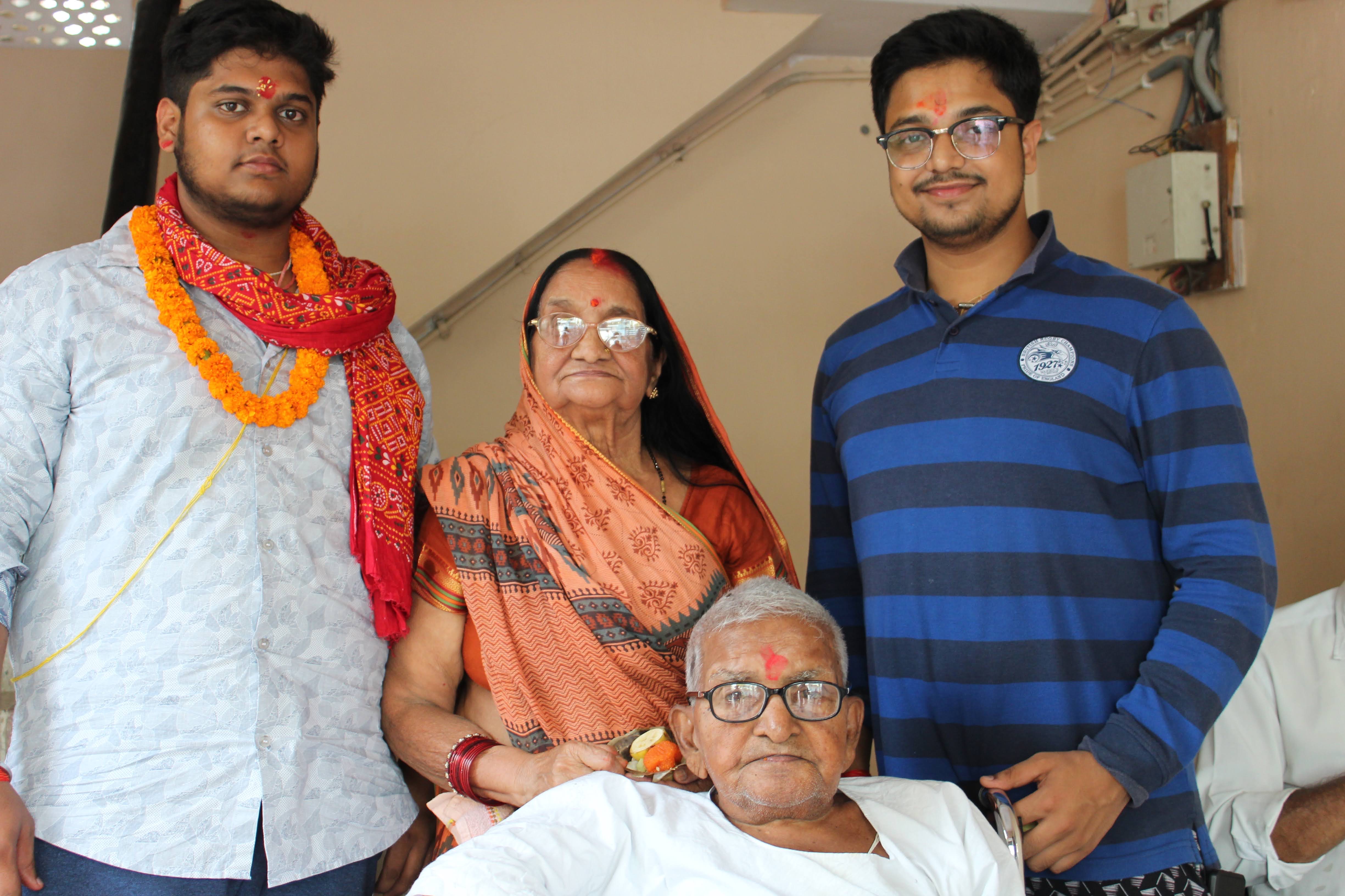 With Brother & Grandparents