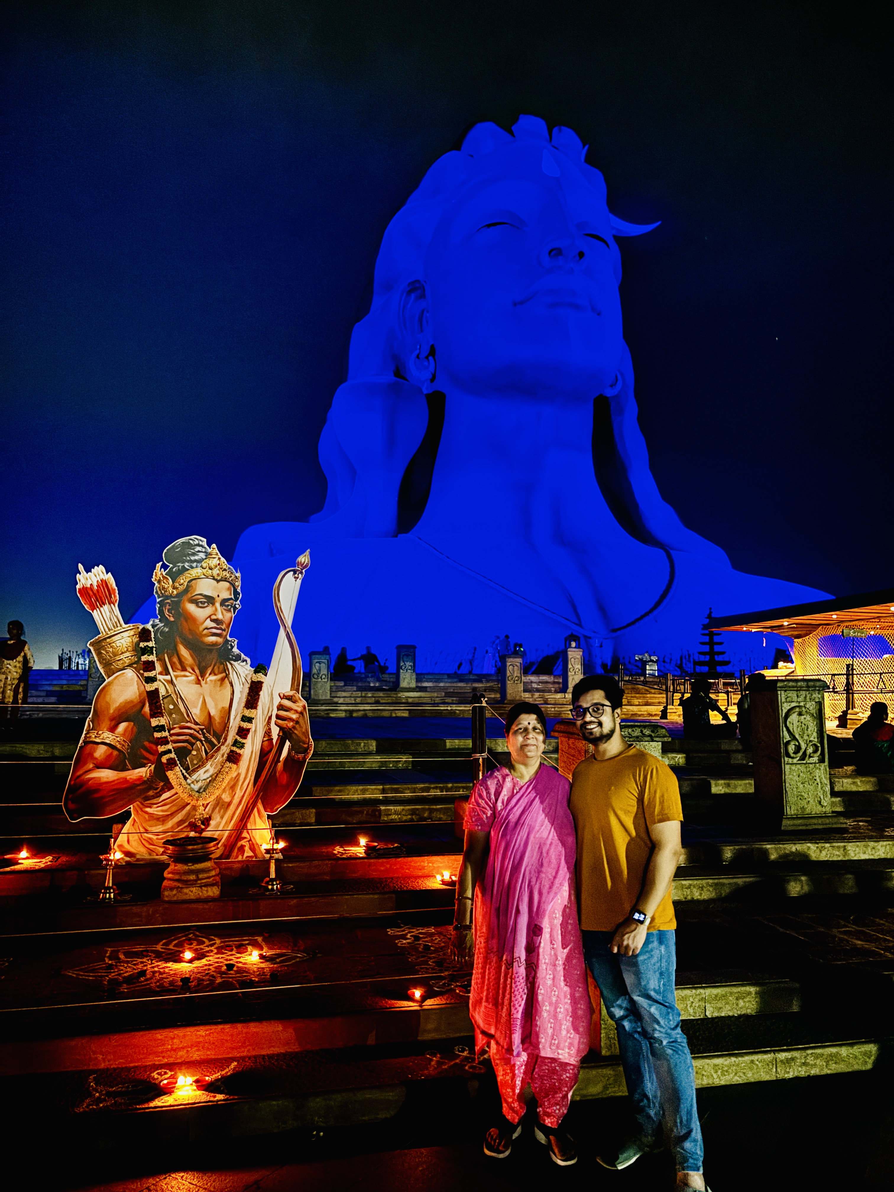 At Isha Yoga with Maa